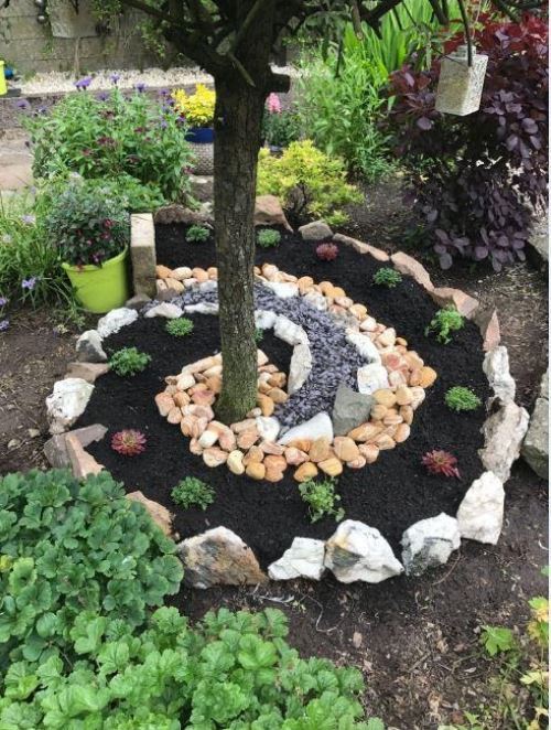 15 Landscaping Around Trees With Rocks, Landscaping Around Trees With Rocks